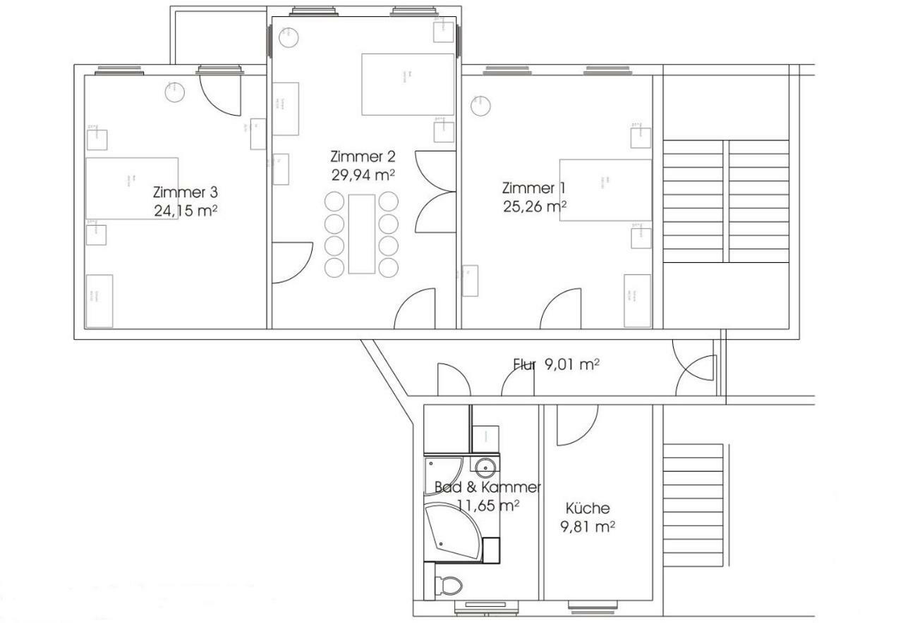 Elegante Altbauwohnung Berlin Luaran gambar